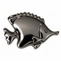 25 mm Gunmetal Fish-Shaped Metal Shank Button - Premium Fashion Accessories
