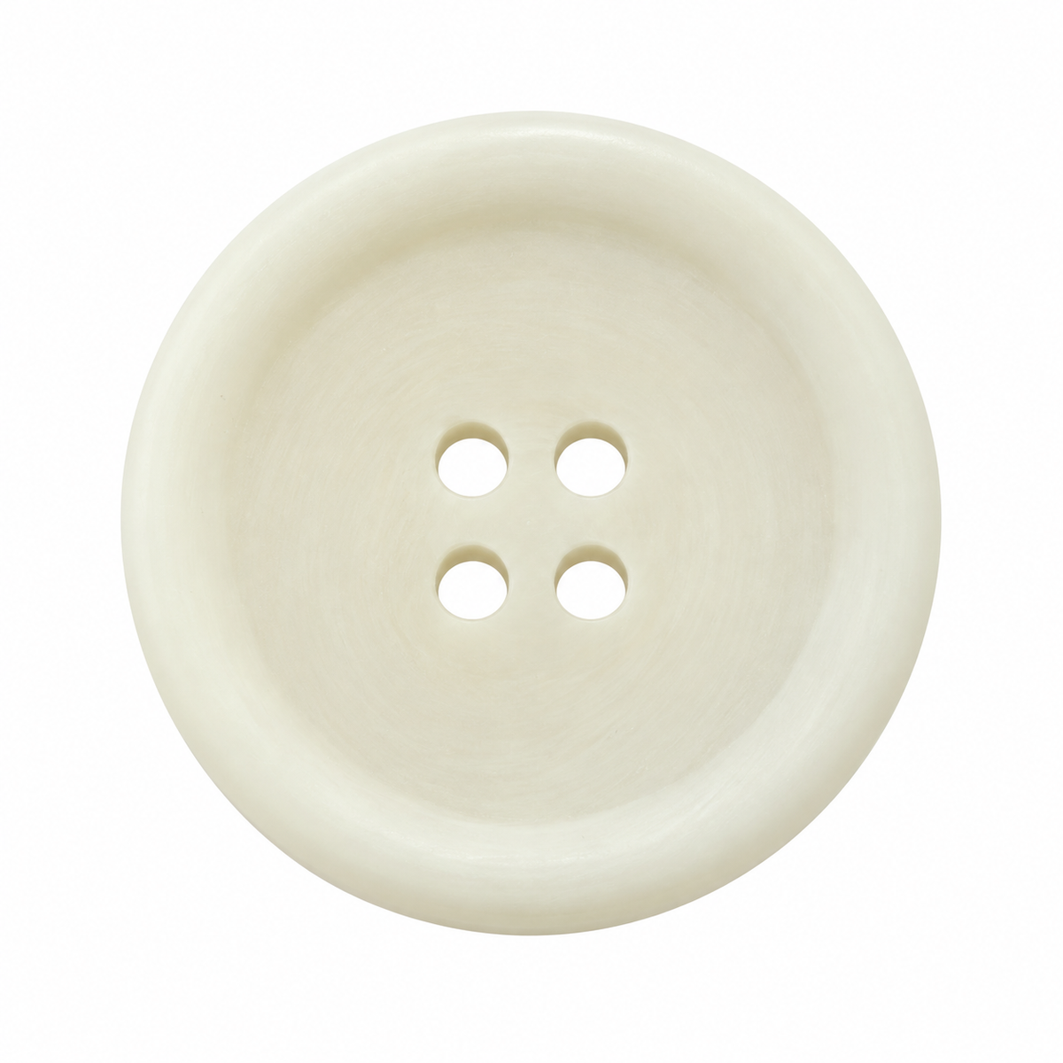 PG 265 Matte COL 2 White Effect Polyester 4-Hole Button – 15–28 mm