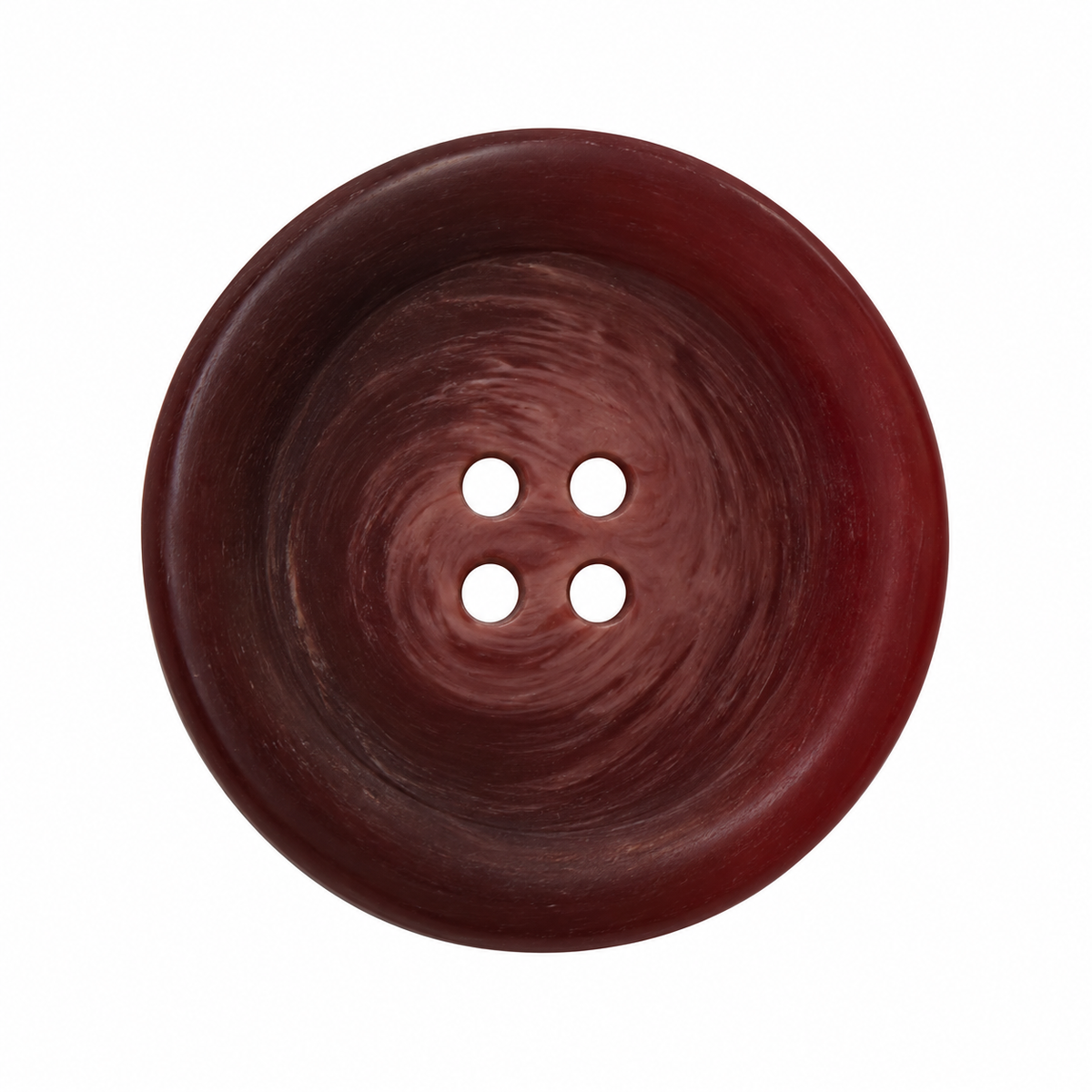 PG 265 Matte COL 6 Burgundy Polyester 4-Hole Button – 15–28 mm