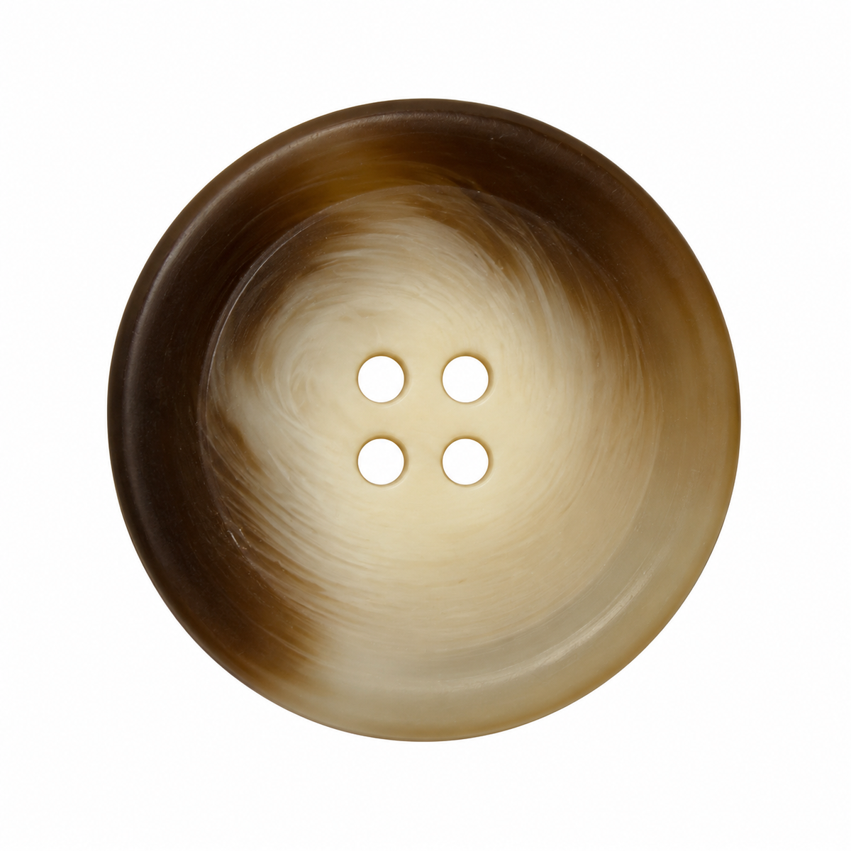 PG 265 Matte COL 7 Reddish Beige Polyester 4-Hole Button