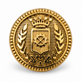VP 13 Gold Metal Shank Button with Heraldic Crest – 15–22 mm - Premium Fashion Accessories