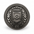 VP 13 Gunmetal Metal Shank Button with Heraldic Crest – 15–22 mm - Premium Fashion Accessories