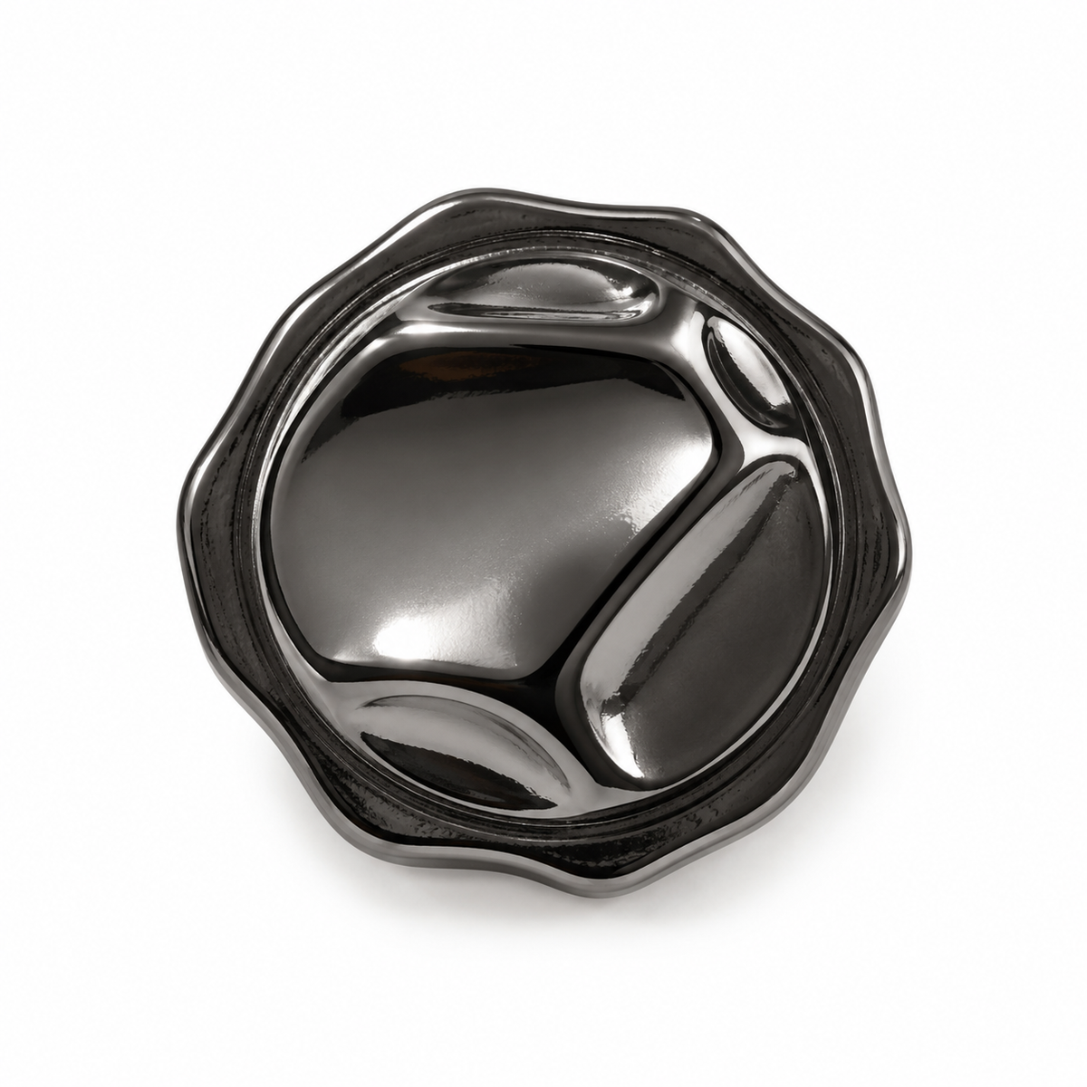 VP 23 Gunmetal Modern Line Metal Shank Button – 12.5, 18 & 25 mm - Premium Fashion Accessories