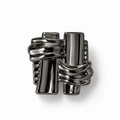 VP 24 Gunmetal Knitted Pattern Metal Shank Button – 18, 22 & 28 mm - Premium Fashion Accessories