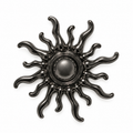 VP 29 Gunmetal Sun-Shaped Metal Shank Button – 37 mm