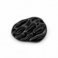 VP 30 Shiny Black Ellipse Metal Shank Button – 20 & 25 mm - Premium Fashion Accessories