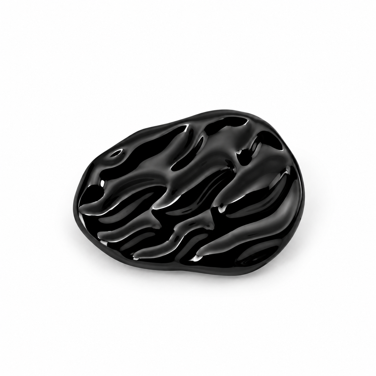 VP 30 Shiny Black Ellipse Metal Shank Button – 20 & 25 mm - Premium Fashion Accessories