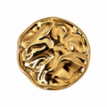 VP 31 Gold Wave Pattern Metal Shank Button – 20 & 28 mm - Premium Fashion Accessories