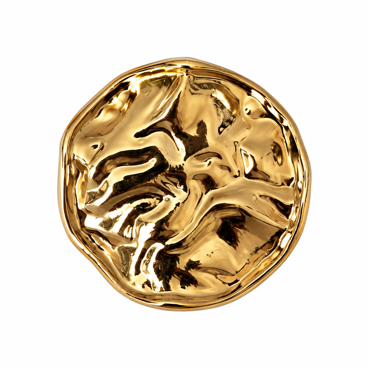 VP 31 Gold Wave Pattern Metal Shank Button – 20 & 28 mm - Premium Fashion Accessories