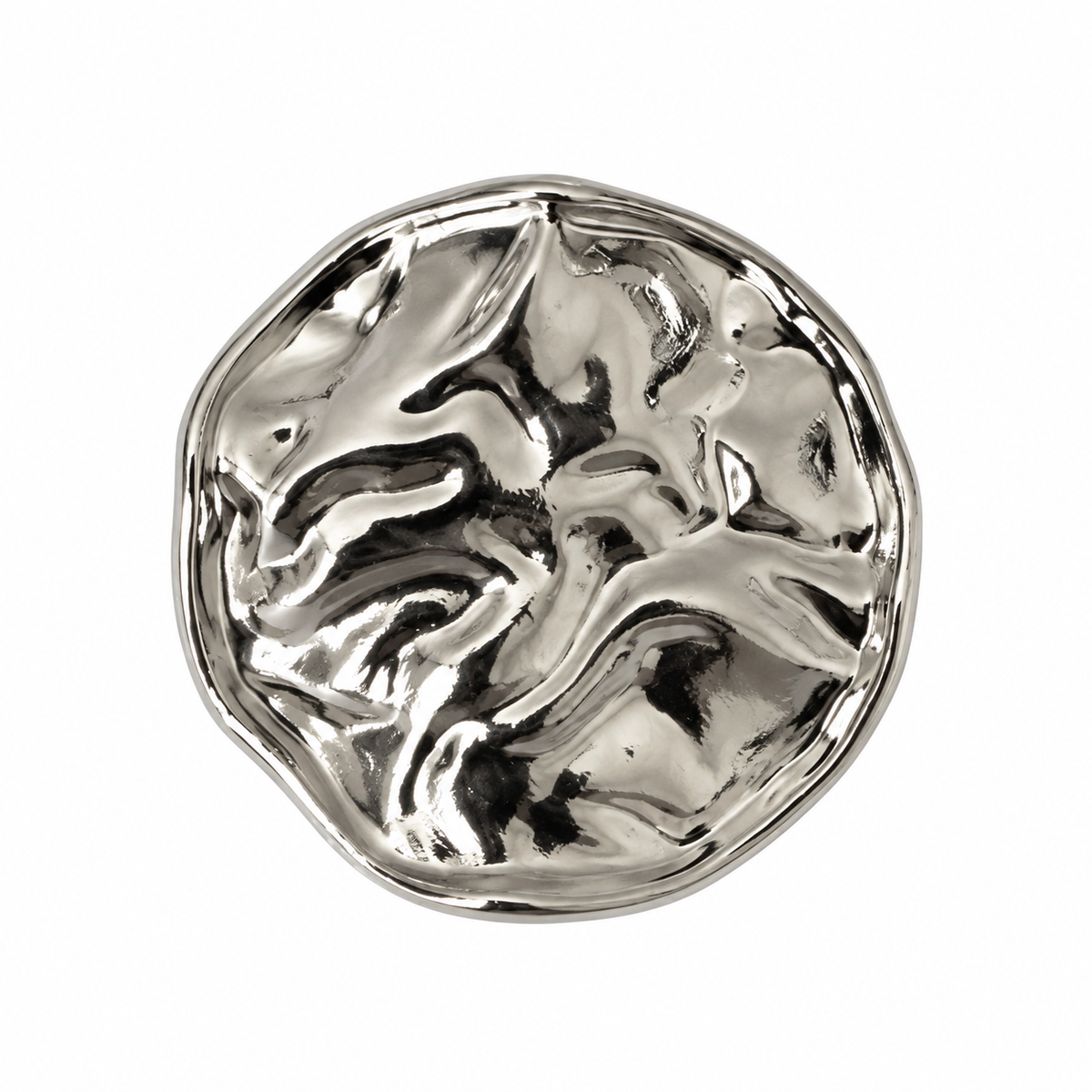 VP 31 Silver Wave Pattern Metal Shank Button – 20 & 28 mm - Premium Fashion Accessories