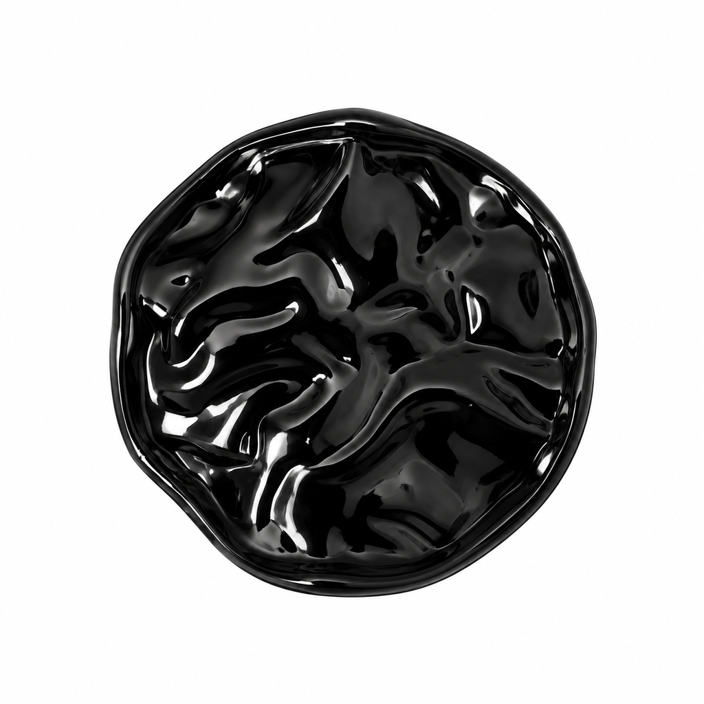 VP 31 Shiny Black Wave Pattern Metal Shank Button – 20 & 28 mm - Premium Fashion Accessories