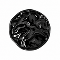 VP 31 Shiny Black Wave Pattern Metal Shank Button – 20 & 28 mm - Premium Fashion Accessories