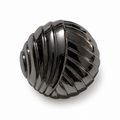 VP 32 Gunmetal Striped Pattern Metal Shank Button – 18 & 22 mm - Premium Fashion Accessories