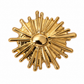 VP 34 Gold Burst Effect Metal Shank Button