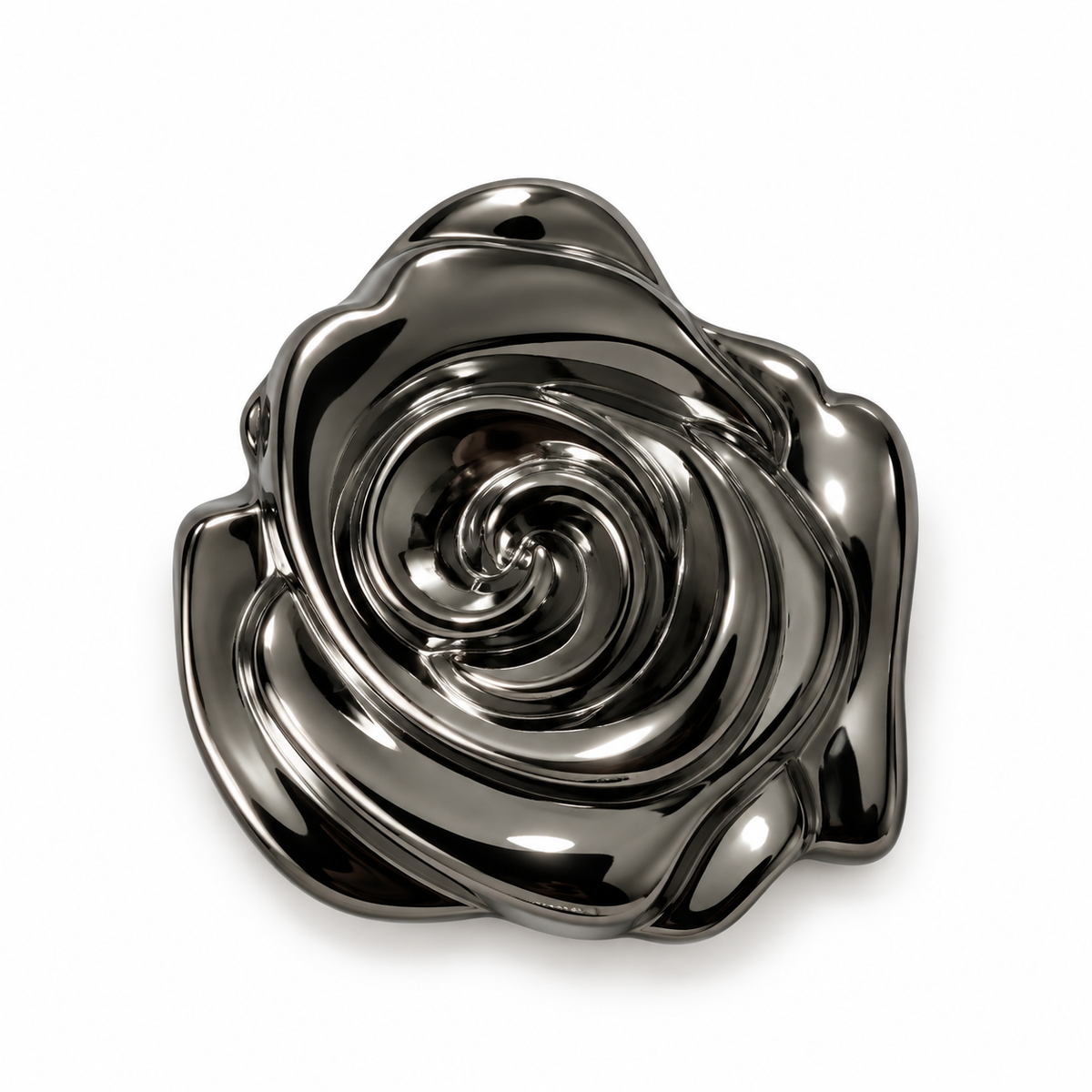 VP 35 Gunmetal Rose-Shaped Metal Shank Button – 22 & 37 mm