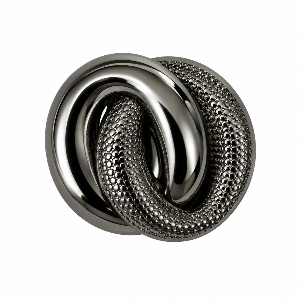 VP 36 Gunmetal Double-Ring Metal Shank Button – 30 mm