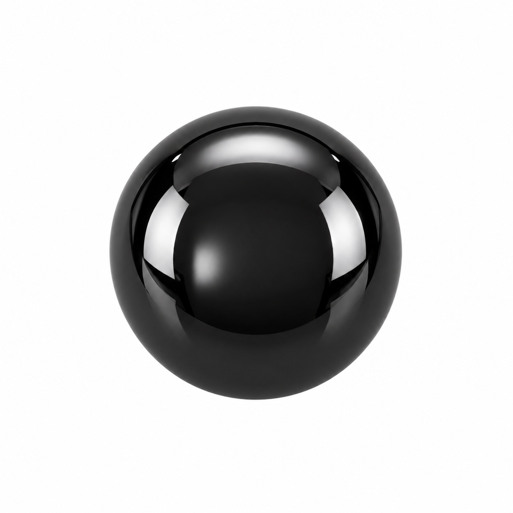 VP 38 Shiny Black Half-Ball Metal Shank Button – 14, 18 & 22 mm