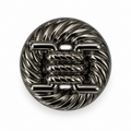 VP 39 Gunmetal Knitted Pattern Metal Shank Button – 18 & 22 mm
