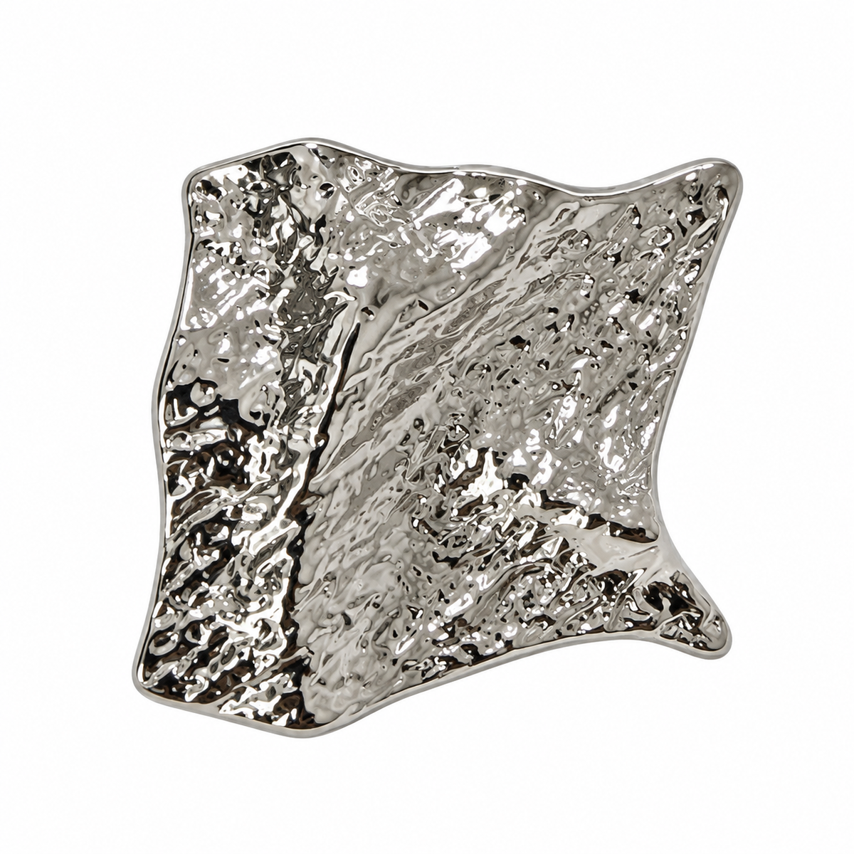 VP 85 Silver Square-Style Metal Shank Button – 22 & 34 mm