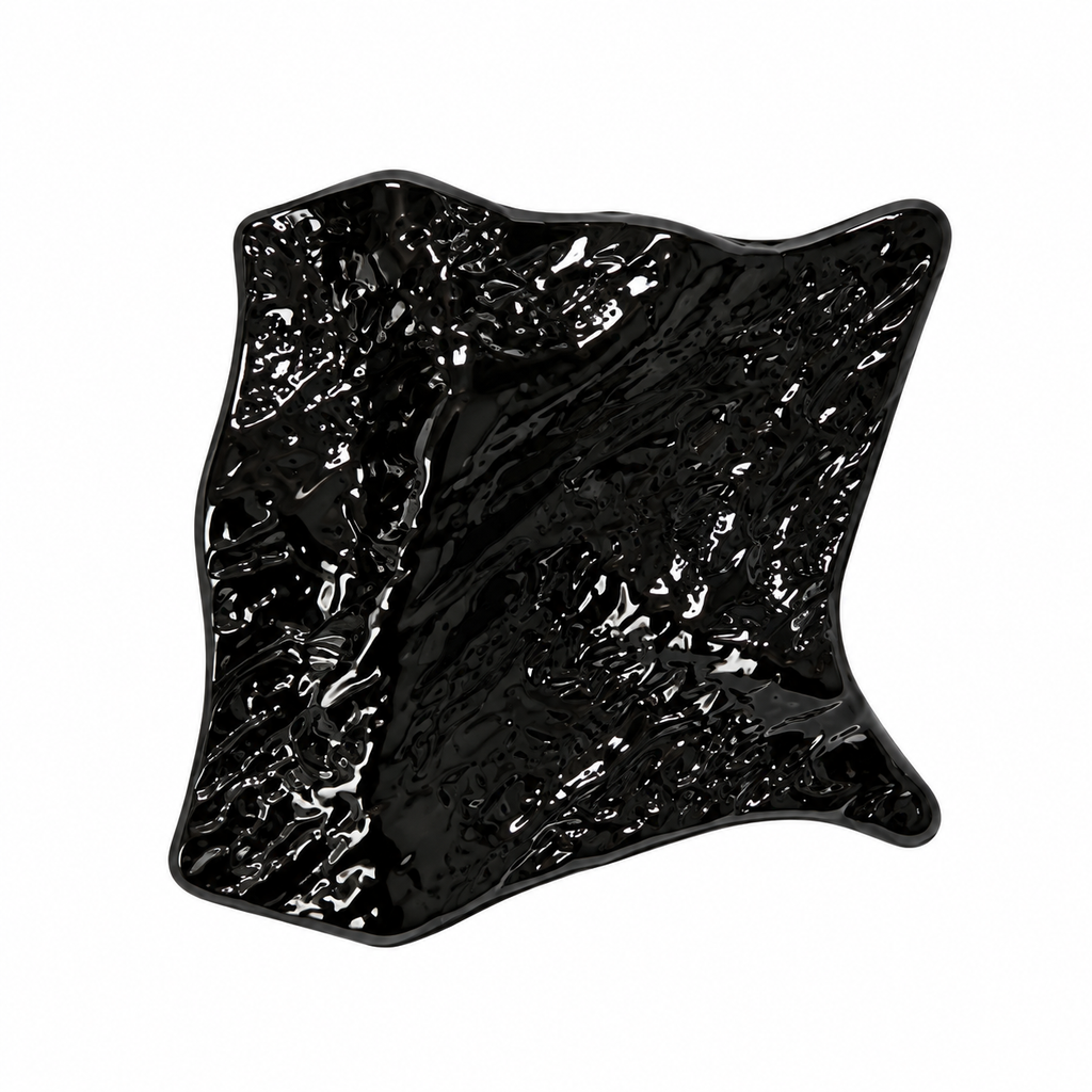 VP 85 Shiny Black Square-Style Metal Shank Button – 22 & 34 mm