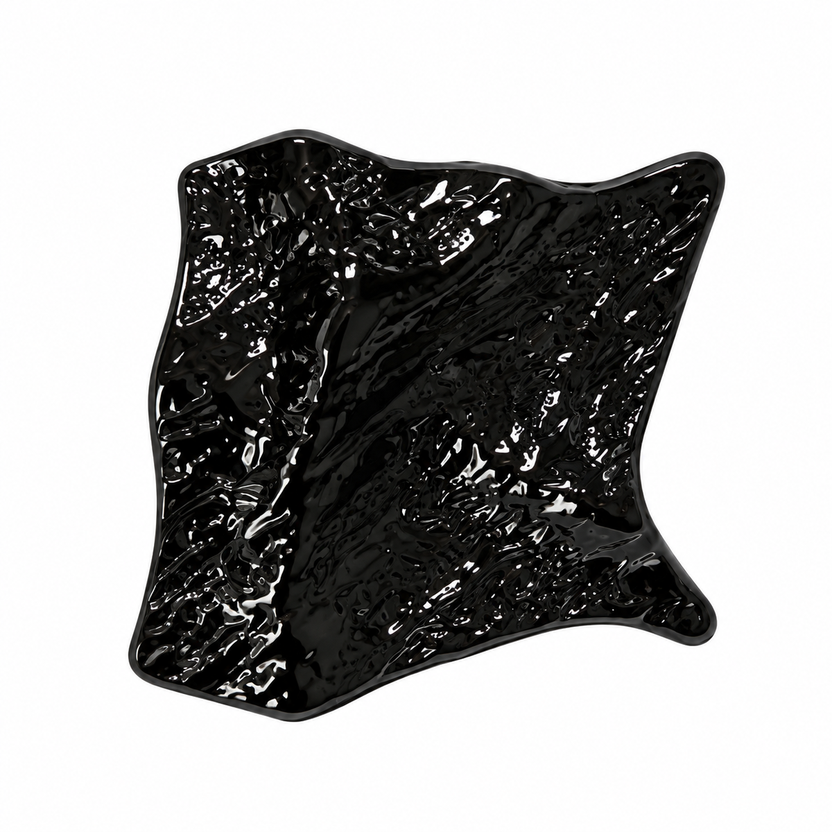 VP 85 Shiny Black Square-Style Metal Shank Button – 22 & 34 mm