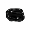 VP 86 Shiny Black Asymmetric Wavy Rectangular Metal Shank Button – 22 & 28 mm