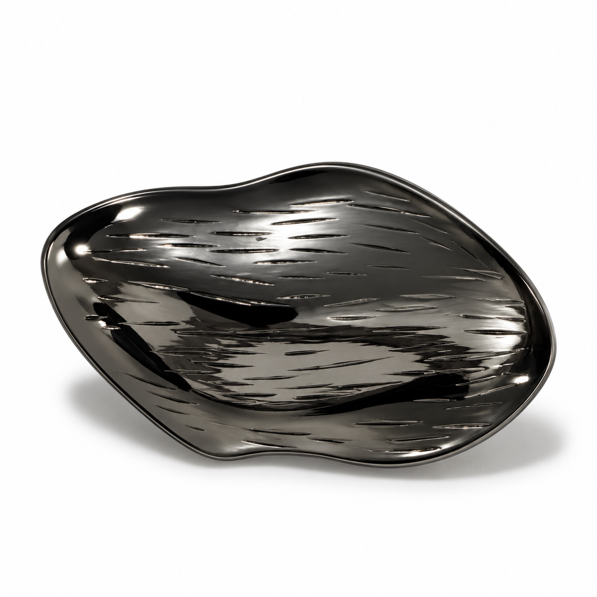 VP 87 Gunmetal Asymmetric Oval Metal Shank Button – 45 mm