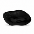 VP 87 Shiny Black Asymmetric Oval Metal Shank Button – 45 mm