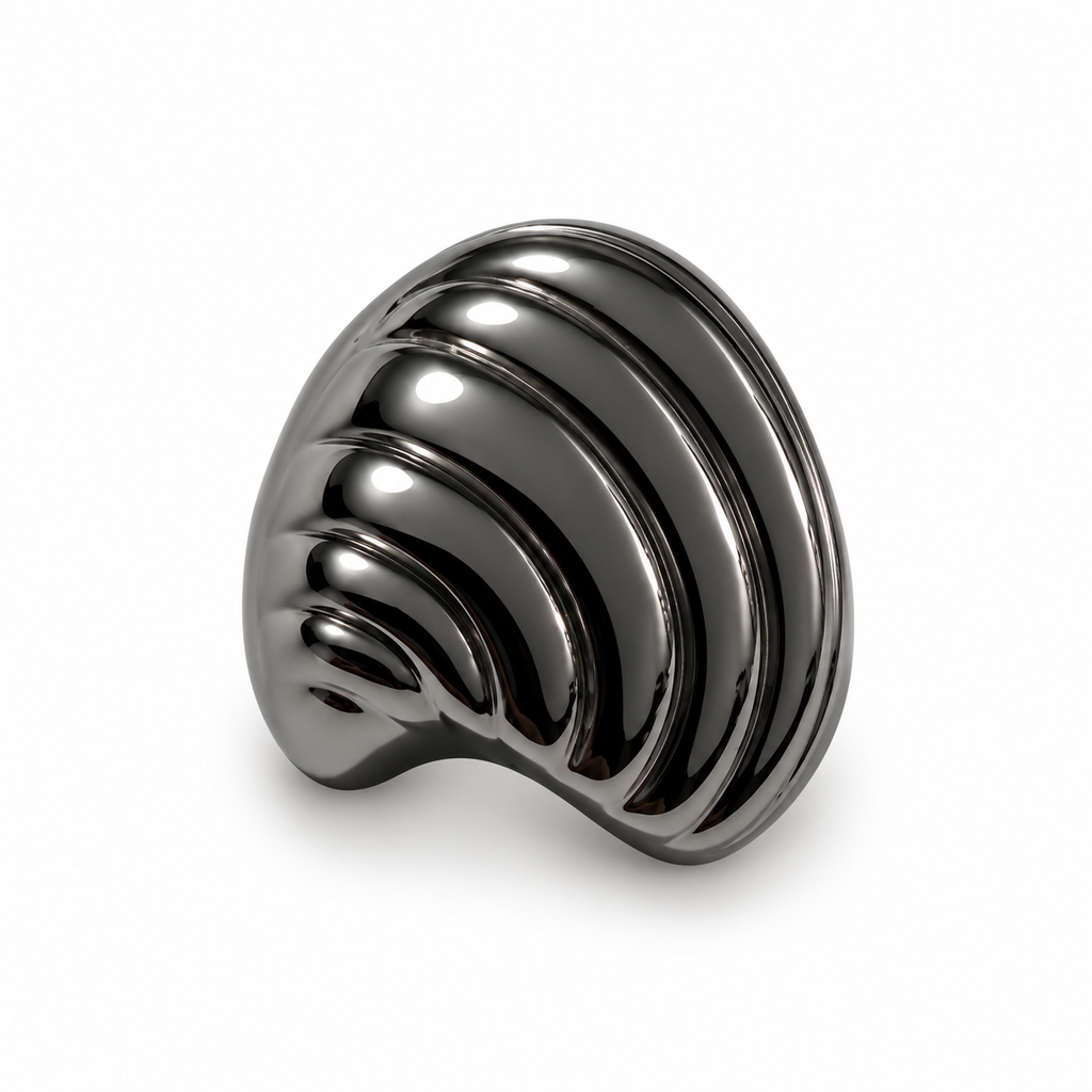 VP 95 Gunmetal Shell-Shaped Metal Shank Button – 15, 20 & 25 mm
