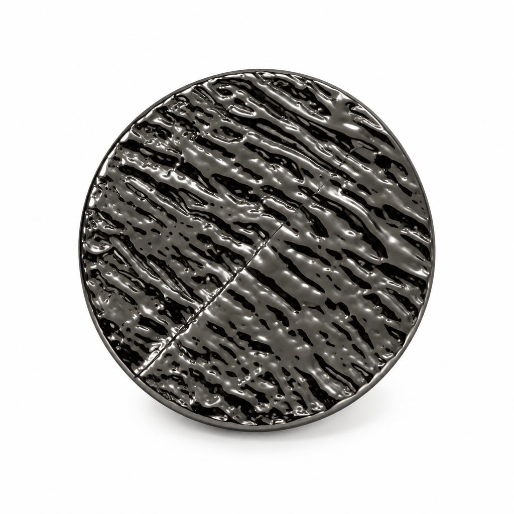 VP 96 Gunmetal Wave Design Metal Shank Button – 22 & 30 mm