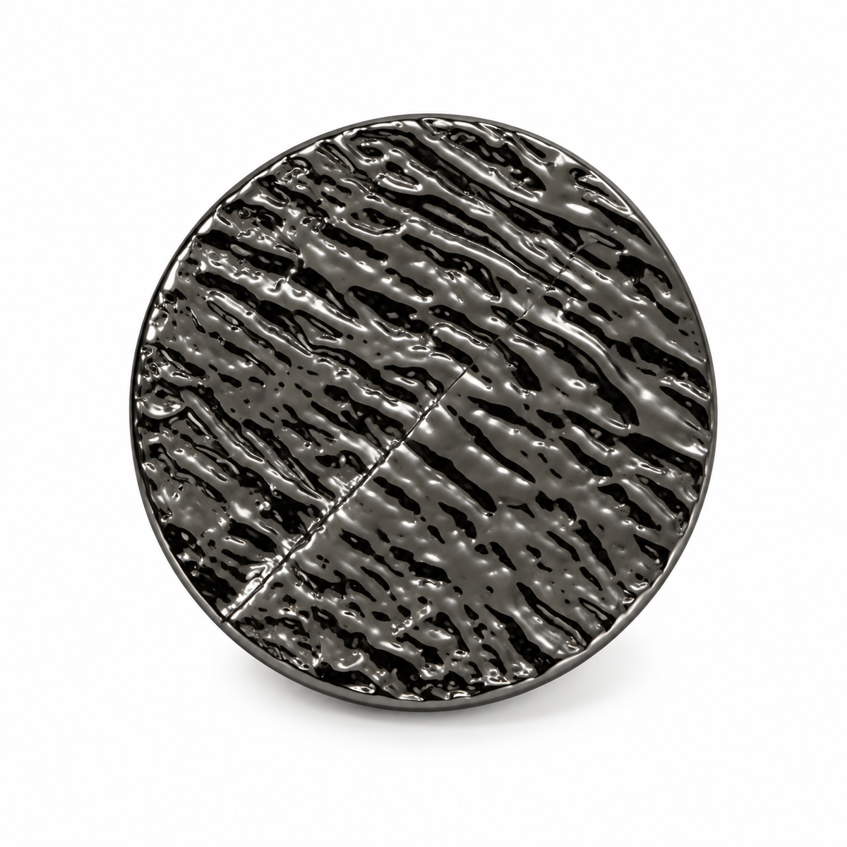 VP 96 Gunmetal Wave Design Metal Shank Button – 22 & 30 mm